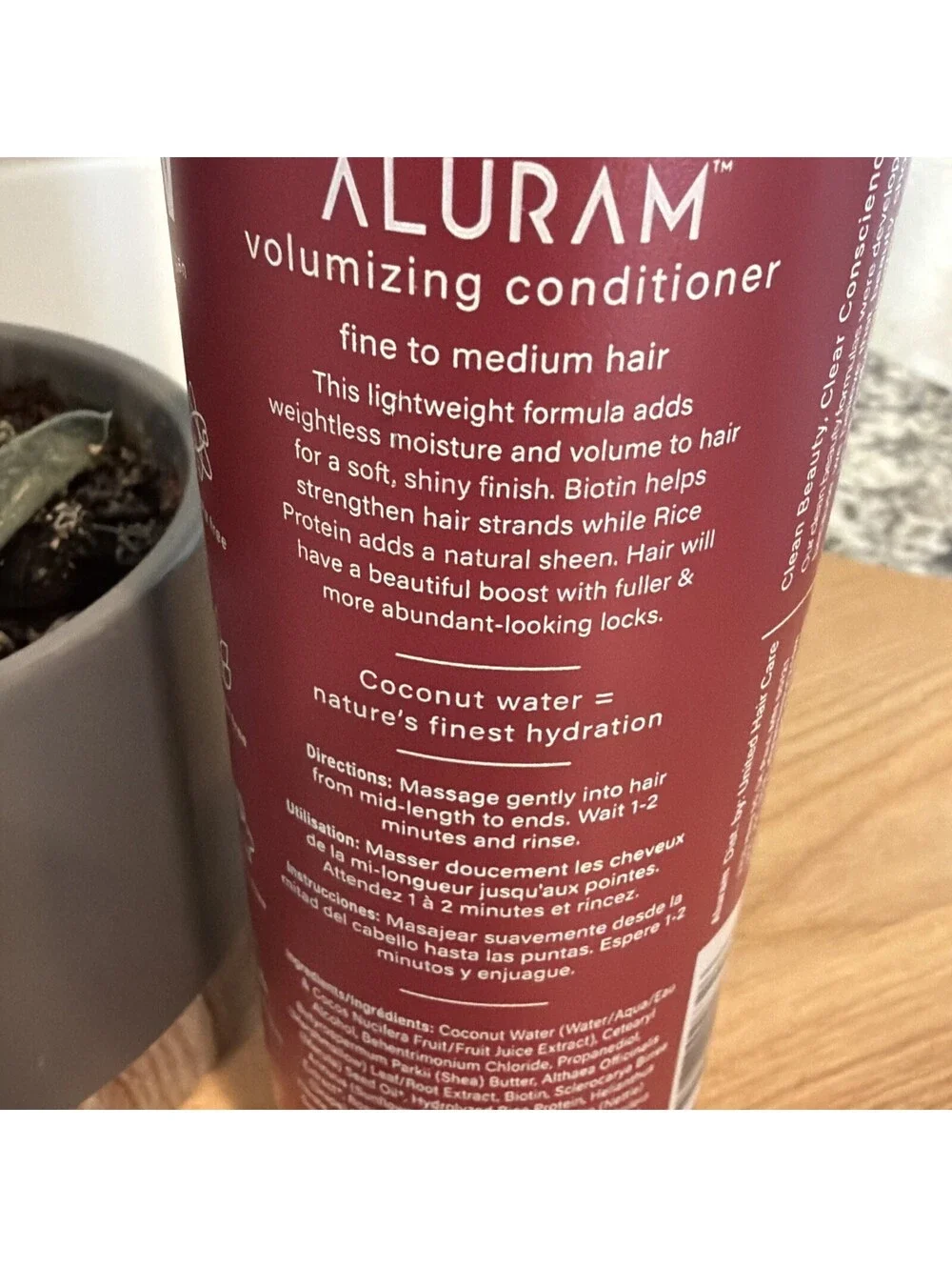 Aluram Clean Beauty Collection Volumizing Conditioner 12 oz